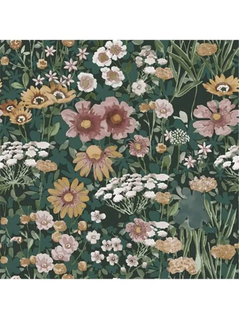 Peel Stick Floral Wallpaper Vintage Removable Contact Paper Waterproof Decor